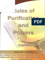 Rules of Purification and Prayers