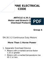 Philippine Electrical Code: ARTICLE 4.30.3 Motor and Branch Circuit Overload Protection