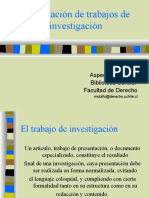 Presentacion de Trabajos de Investigacion