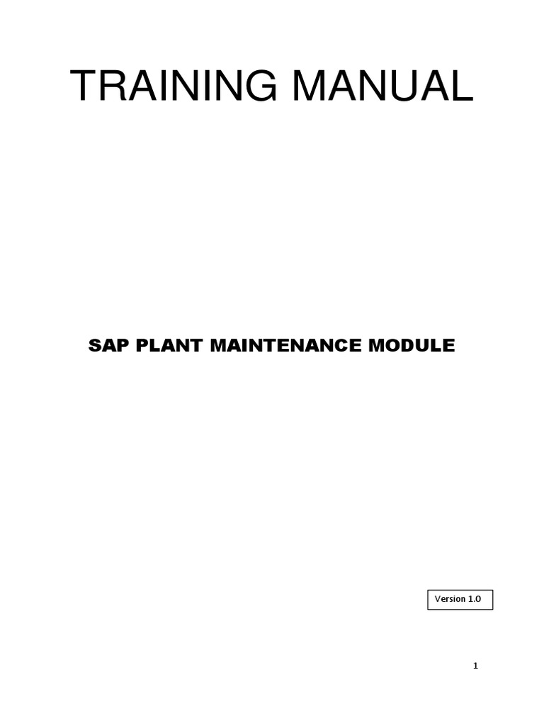 SAP MAINTENANCE TRAINING visual data 2