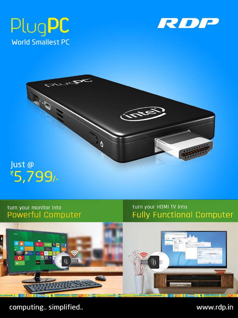 Core RDP Plug PC Specifications | PDF | Technology & Engineering