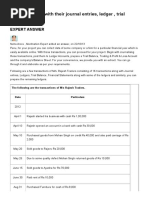 Download 40 Transactions With Their Journal Entries Ledger  Trial Balanc _ Meritnation by Abhishek Verma SN323519400 doc pdf