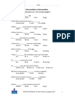 Placement 03B Pre-Intermediate To Intermediate