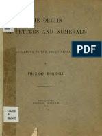 The Origin of Letters and Numerals Accordind To The Sefer Yetzirah