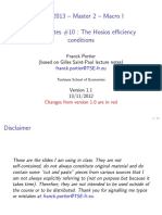 Hosios Efficiency Conditions Matching Model