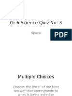 Gr-6 Science Quiz No.3