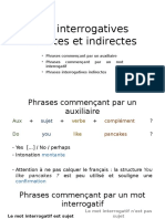 Les Interrogatives Directes Et Indirectes