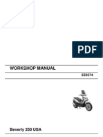 Piaggio BV250 Workshop Manual USA