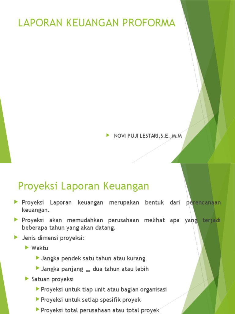 12 Laporan Keuangan Proforma