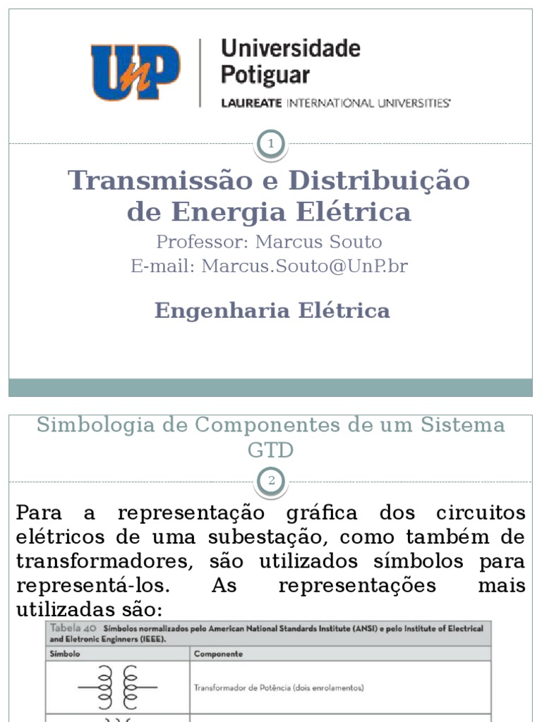 Simbologia e Diagramas Unifilares de Componentes de Sistemas de ...