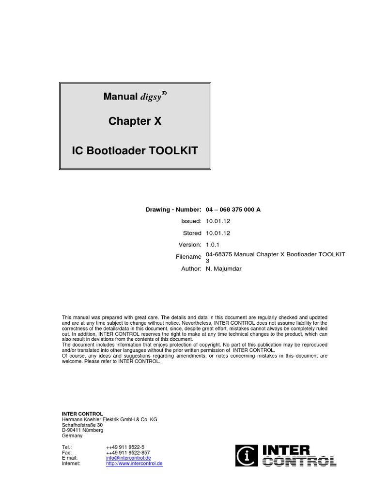 04-68375 Manual Chapter X Bootloader TOOLKIT 3 PDF | PDF