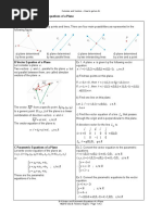 84 Vector and Parametric Equations of A Plane