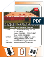 CARA PEMASANGAN TENDA