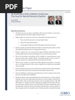 An Investment Only a Mother Could Love the Case for Natural Resource Equities