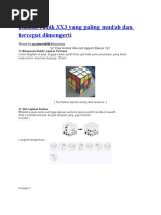 Rumus Rubik 3X3 Yang Paling Mudah Dan Tercepat Dimengerti