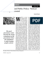 Governance and Public Policy Vertical