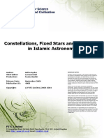 constellations ,fixed star and the zodiac in Islamic astronomy   