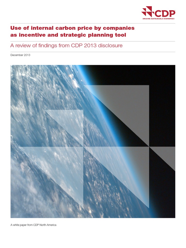 Companies Carbon Pricing 2013 | PDF | Emissions Trading | Carbon Tax