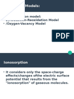 Mechanism of Gas Detection - Ionosorption