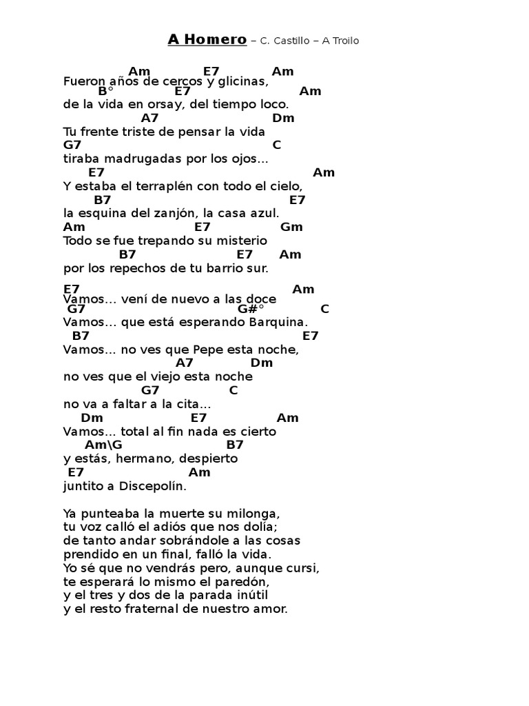 A Homero | PDF | Arte | Poesía