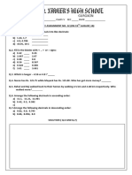 Name - Class V Sec - Date