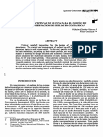 Intensidades Criticas de Lluvia para El Diseño de Obras de Conservación de Suelos en Costa Rica