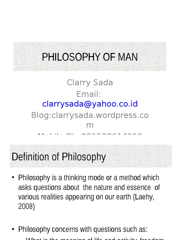 philosophyofman.ppt