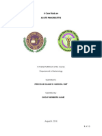 A Case Study On Acute Pancreatitis: in Partial Fulfillment of The Course Requirement in Bacteriology