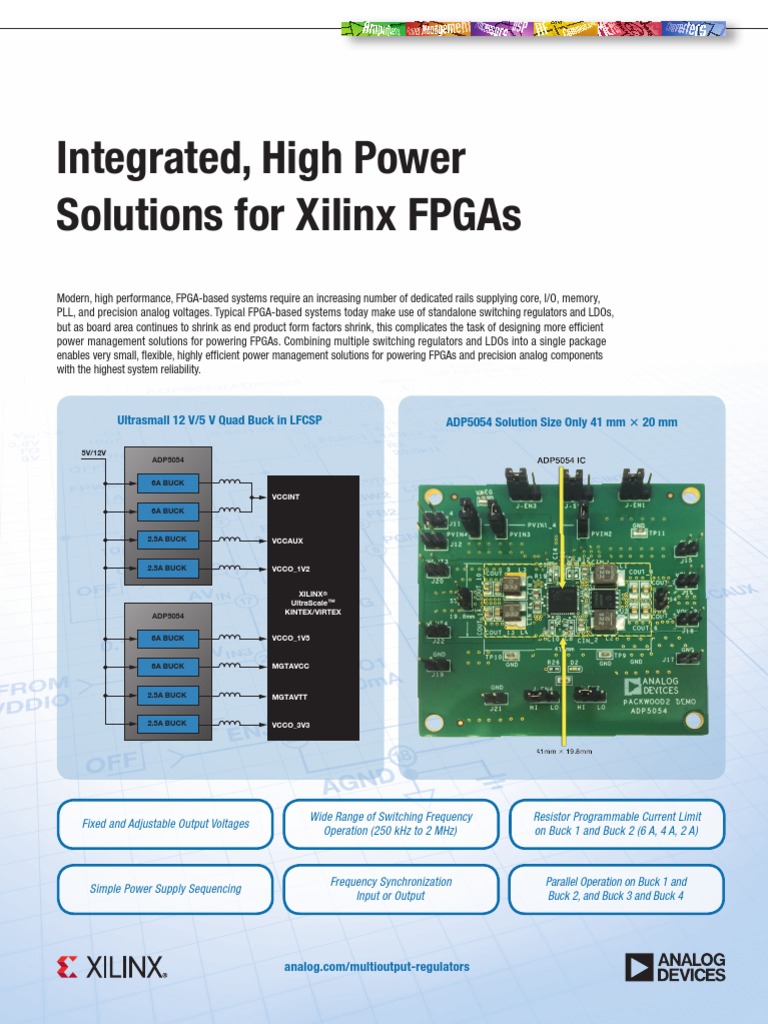 Analog Devices - Integrated, High Power Solutions For Xilinx FPGAs ...