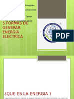 5 Formas de Producir Energía Eléctrica