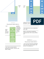 Personal Media Plan Worksheet 2016