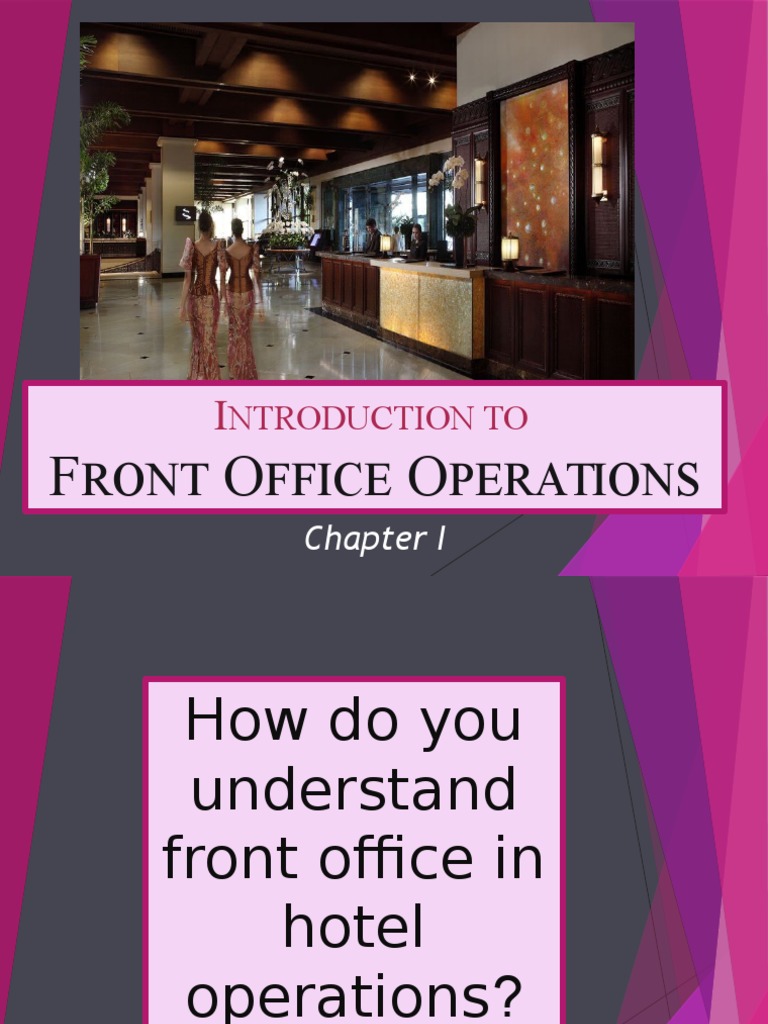 Front Office Operations Overview | PDF | Hotel | Sales