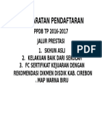 Persyaratan Pendaftaran