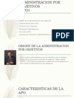 la administración por objetivos (apo)