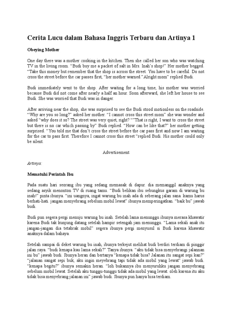 Lucu Dalam Bahasa Inggris Adalah