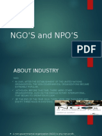 NGO'S and NPO'S