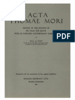 Humanistica Lovaniensia Vol. 7, 1947 - ACTA THOMAE MORI - HISTORY OF THE REPORTS OF HIS TRIAL AND DEATH WITH AN UNEDITED CONTEMPORARY NARRATIVE PDF