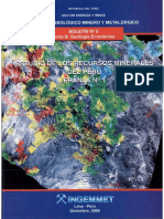 Estudio de Los Recursos Minerales Del Perú - Franja #1, 2000 PDF