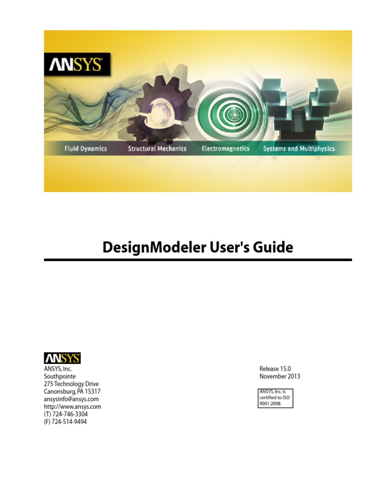 DesignModeler User's Guide 15.0 | PDF | Trademark | Computer Aided Design