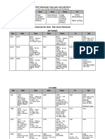 B & B Rehearsal Schedule