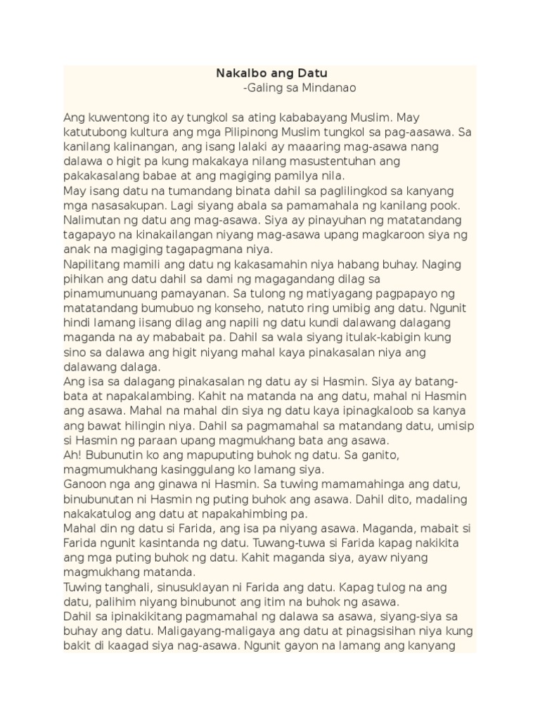 Nakalbo Ang Datu | PDF
