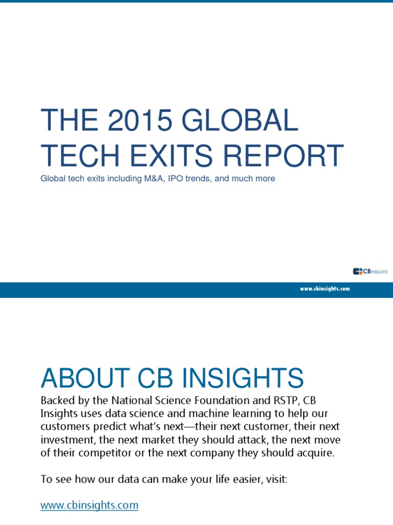 Global Tech Exits 2015 | PDF