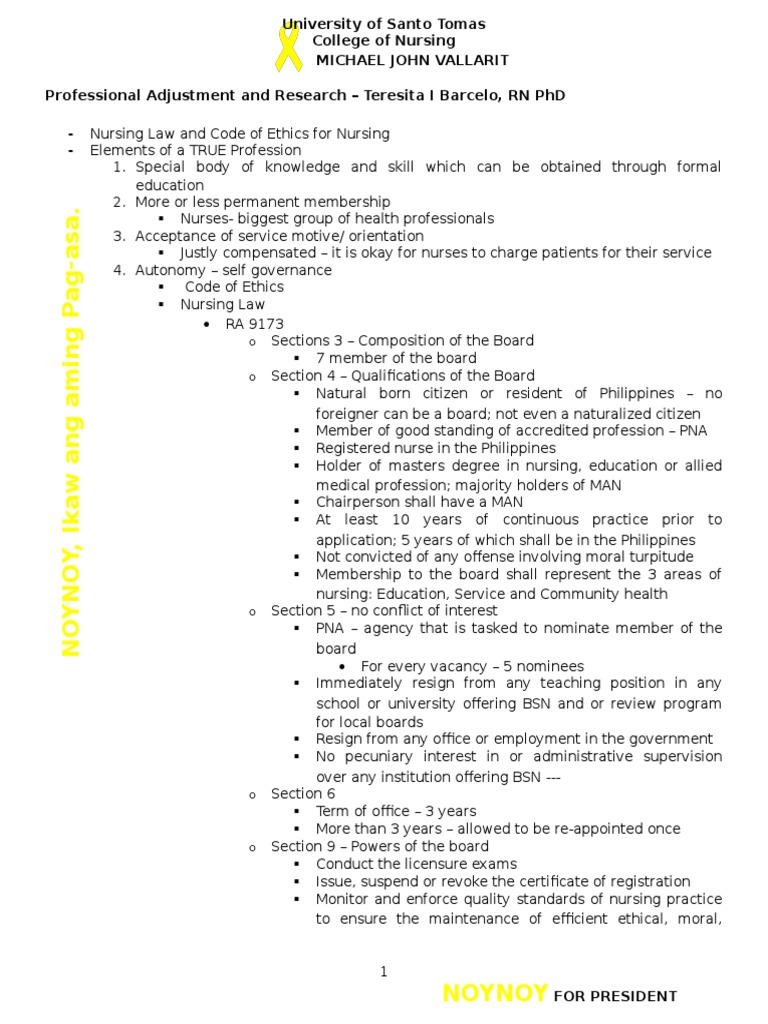 Nursing Professional Adjustment Overview | PDF | Nursing | Will And ...