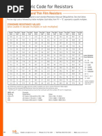 EIA-96 SMD Resistor Value Chart | PDF | Resistor | Transistor