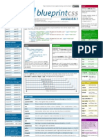 Blueprint CSS Framework Version 0.9.1 Cheat Sheet