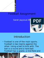 Football Assignment: Sarah Jayyousi 8B