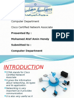 Computer Department Cisco Certified Network Associate