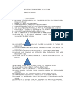 Cuestionario de Preguntas de La Materia de Historia