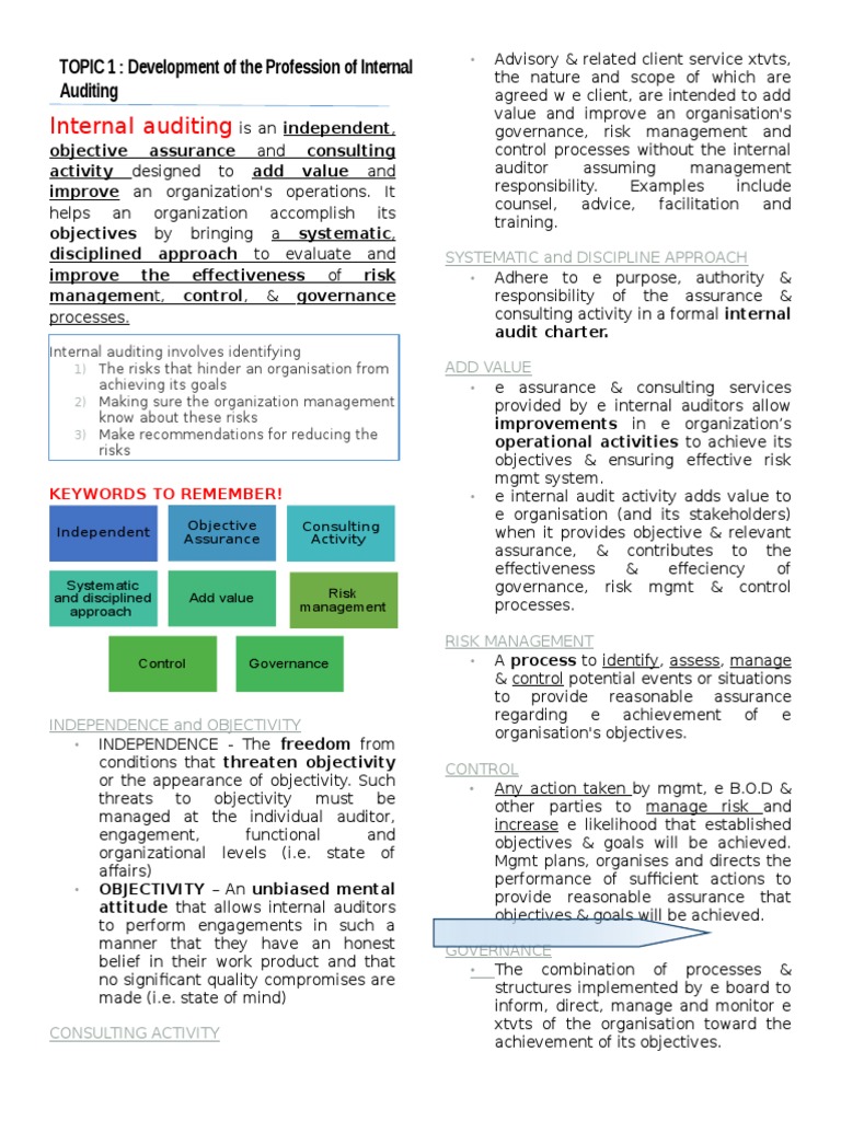 Internal Auditing Pdf Internal Audit Audit