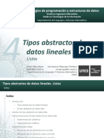 T4 - TAD Lineales - Listas